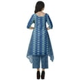 thumbnail image 4 of Moomaya Ensemble Kurti Asymétrique Imprimé pour Femme Grande Taille, Chanderi en Coton, 1 Unité, 4 of 6