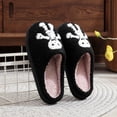 thumbnail image 6 of Shadoumai Halloween Plush Slippers For Women Men Soft Slippers Floral Fluffy Fuzzy Slip-On Anti-Skid Outdoor Home Slipper For Kids, 6 of 8