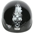 thumbnail image 3 of Skid Lid Lethal Threat Motorcycle Half Helmet Biker Skull XS, 3 of 3