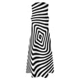 thumbnail image 5 of 2025 Black And White Striped Dress Summer Optical Art Aesthetic Casual Long Dresses Women Modern Maxi Dress Birthday Present, 5 of 6