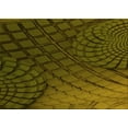 thumbnail image 1 of Ahgly Company Tapis d'Intérieur Lavables en Machine Rectangle Transitionnel Vert Jaune Foncé, 7' x 10', 1 of 7