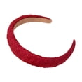 thumbnail image 3 of Diadema roja con aro ancho para el pelo para fiestas temáticas, regalos de cumpleaños, espectáculos de máscaras, 3 of 7