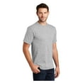 thumbnail image 4 of Port & Company Men's Classic Fit Tall Essential Cotton T-Shirt Ash 2X-Large Tall, 4 of 6