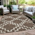 thumbnail image 6 of Addison Rugs Chantille Indoor/Outdoor Transitional Diamonds Brown Washable Rectangle Rug, 5' x 7'6", 6 of 6