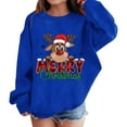 thumbnail image 5 of HIPYLO Red Christmas Shirts Christmas Crew T Shirt Pet Christmas Clothes Girls Blouses Sweatshirts Girls Tops Size 14-16 Boys 6t Clothes, Blue 9-10 Years, 5 of 6