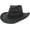 Black, variant on Men Women's Summer Cowboy Cowgirl Straw Hat Hollow Out Style Roll Up Brim Cowboy Sun Hat