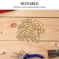 thumbnail image 3 of unbranded 50Ud Tuercas Insertables De Latón Dorado Con Ranurado Para Impresión 3D Y Montaje, 3 of 6