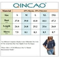 thumbnail image 5 of QINCAO Womens Tops Ruffle Sleeve V Neck Casual Tunic Shirts S-XXL, 5 of 5