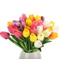 thumbnail image 1 of Unatoiry 30Pcs Simulation Flower Exquisite Flowers Tulips Bouquet Decor DIY, 1 of 6