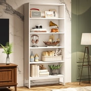 Tribesigns 70.8 in Large Tall Bookcase and Bookshelf, White