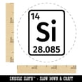 thumbnail image 2 of Silicon Periodic Table of Elements Science Chemistry Self-Inking Rubber Stamp Ink Stamper - Pink Ink - Small 3/4 Inch, 2 of 7