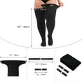 Zando Womens Plus Size Thigh High Socks for Thick Thighs Extra Long