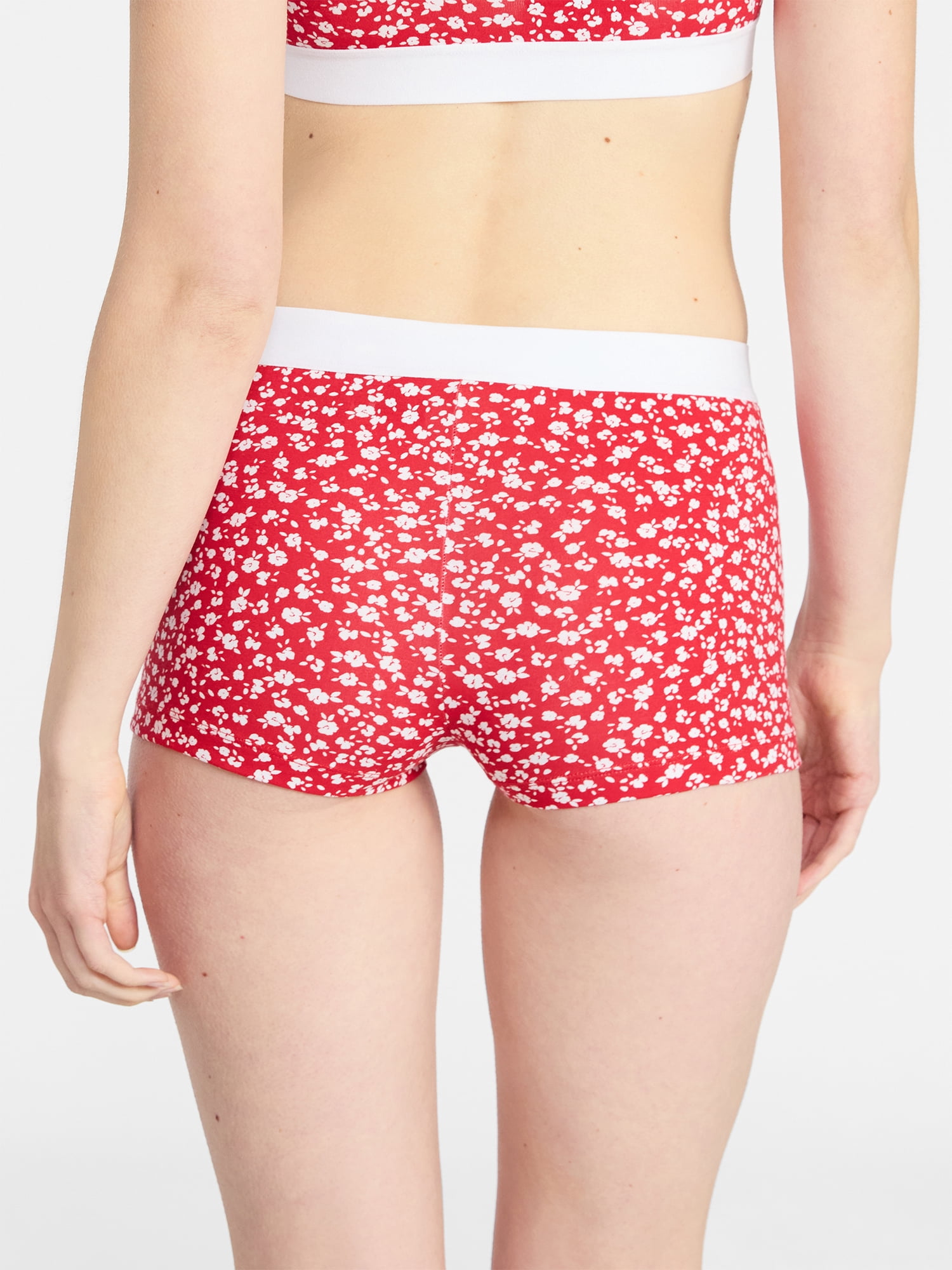 No Boundaries Women's Cotton Jersey Boyshort Panties, Sizes XS-XXXL