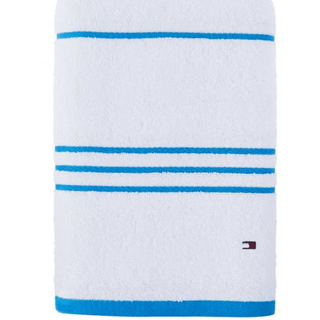 Tommy Hilfiger Modern American Stripe 30" X 54" Cotton Bath Towel Bedding