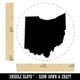 thumbnail image 2 of Ohio State Silhouette Self-Inking Rubber Stamp Ink Stamper - Red Ink - Mini 1/2 Inch, 2 of 7