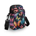 thumbnail image 3 of HELLHERO with Adjustable Strap Shoulder Bags, Polyester Crossbody Bags for Unisex, Butterflies, 3 of 7