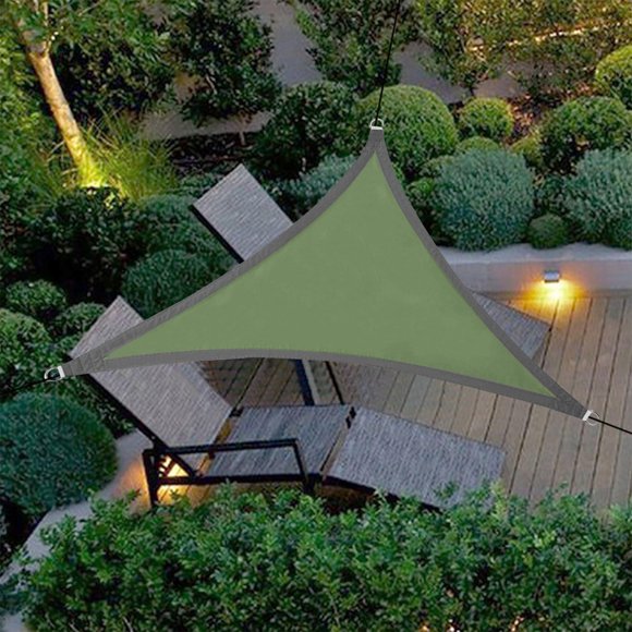 SuoKom 118X118X118 Inch Triangles Sun Shade Sails Canopy Block Awning for Outdoor Patio Garden Backyard