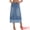 Light Blue, variant on Women's Denim Maxi Contrast Panel A Line Long Jean Skirts XX-Large Light Blue