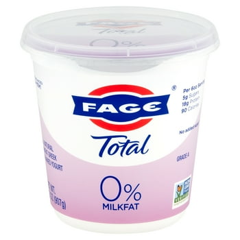 Fage Total 0% Milk All Natural Non Greek Strained Yogurt, 32 oz