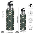 thumbnail image 2 of Yayeee 33oz Insulated Water Bottle Double Wall Stainless Steel with Flip Straw Lid, Green Plants, 2 of 7