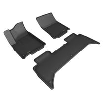 3D MAXpider Kagu Floor Mat (Black) Compatible with RIVIAN R1T 2024 - Complete Set