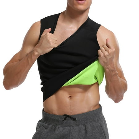 SLIMBELLE Men Neoprene Sweat Vest Hot Sauna Suit Weight Loss Waist Trainer Vest