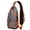 Abstract Paisle, variant on Doughnut Print Crossbody Daypack, Cute Dessert Sling Bag with Candy and Cake Design for Foodie and Sweet Treat Fans