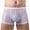 White, variant on Mens Underwear Men's Boxer Three Points Shorts Mesh Sexy Breathable Panties
