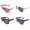 Style:Style 1;, variant on 4 Pack Mens Bulk Usa American Flag Aviator Sunglasses, 4Th Of July Patriotic Decorations Independence Day-Style:Style 3;