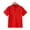 Red, variant on Boy's Quarter Button Shirt Short Sleeve Mock Collar Soft Breathable Cotton Golf Tennis Activewear Pullover Casual Dress Top for Summer 5 Years