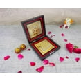 thumbnail image 2 of GoldGiftIdeas 24K Gold Plated Tirupati Balaji Photo Frame with Charan Paduka(Square), Return Gifts, Balaji Photo Frame for Diwali Pooja Gift (Pack of 10), 2 of 5