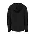 thumbnail image 6 of Women's Full Zip Hooded Sweatshirt with Drawstring, Soft Cotton Blend Casual Pullover with Front Pockets, Oversized Streetwear Jacket for Autumn Winter, Lounge Wear and Daily Activities Black L, 6 of 6
