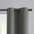 thumbnail image 3 of Mainstays Room Darkening Grommet Curtain Panel Pair, Set of 2, Gray, 30"W x 63"L, 3 of 6