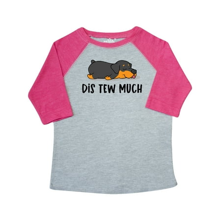 

Inktastic Napping Dis Tew Much Rottweiler Gift Toddler Boy or Toddler Girl T-Shirt