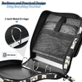 thumbnail image 4 of FORMRS Zipper Binder with Shoulder Strap 2-inch Ring 500 Sheet Capacity File Bag, Blue and White Cat, 4 of 5