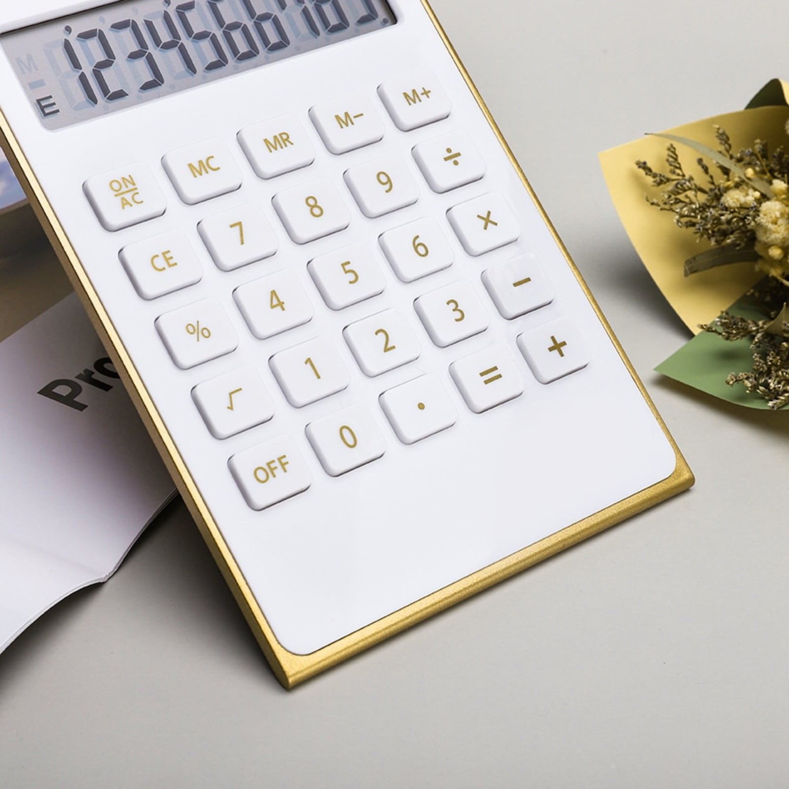 Clearance Office cabinet under $8,Calculator Supplies And Accessories 10 Digits Solar Battery Basic Calculator Power Desktop Calculator With Large LCD Display 2PC