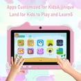 thumbnail image 5 of Kids Tablet, 7 inch Android Tablet for Kids, 4GB RAM 32GB ROM/1024GB Expandable Toddler Tablet with Shockproof Case, Parental Control, Dual Camera, IWAWA App Pre-Installed 2.4G/5G WiFi 6, Pink, 5 of 7
