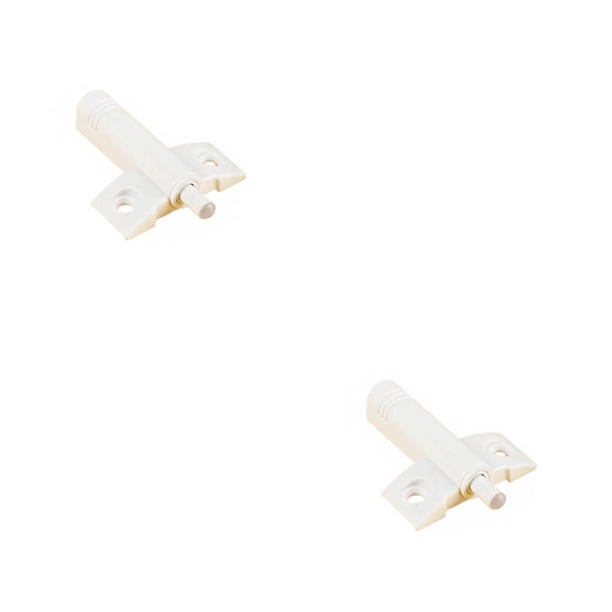 Riwesomey Hardware de amortiguación de cocina, puerta de armario, muebles, cajón de parada anticolisión, amortiguadores silenciosos, Blanco 2piezas
