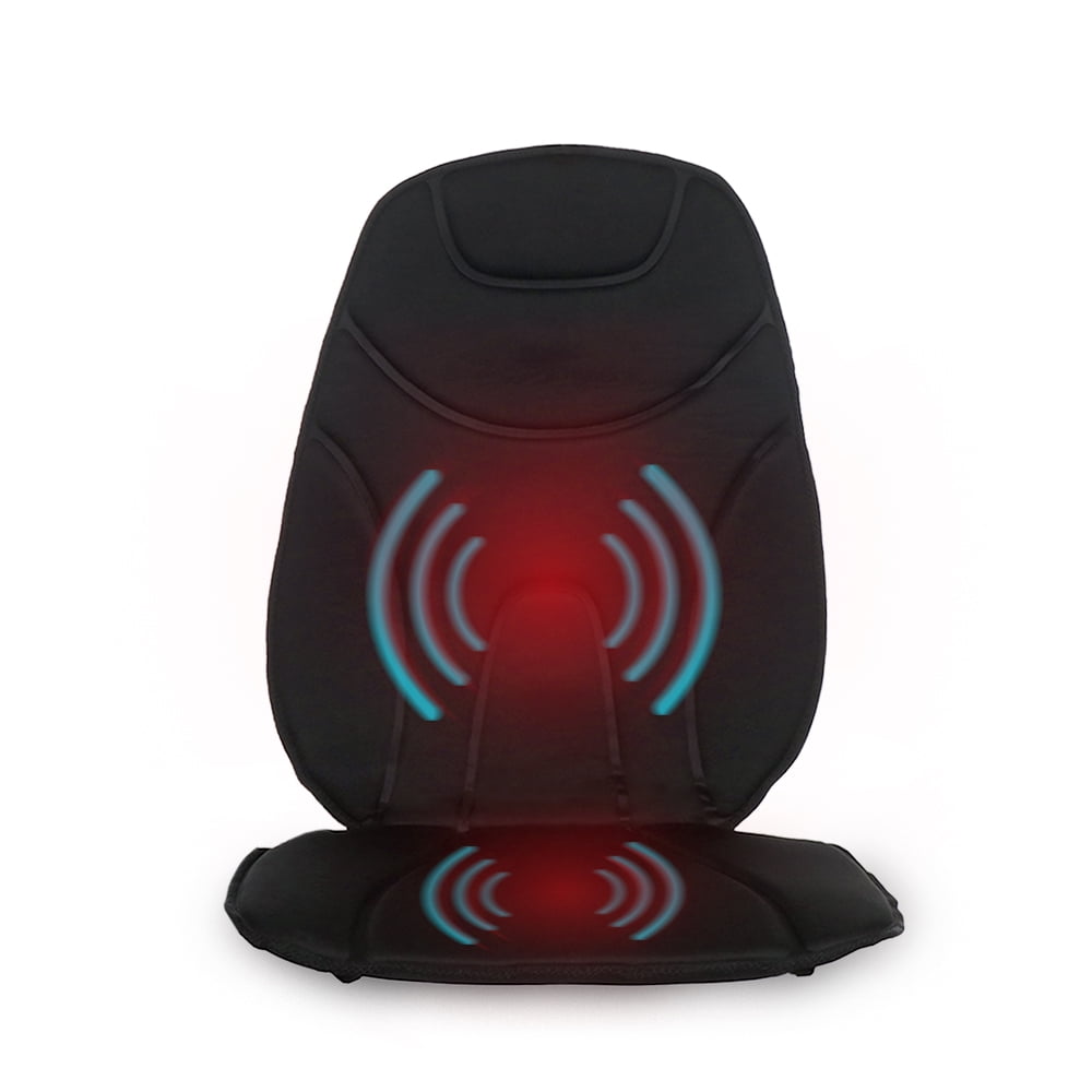Vibration Massage Cushion with Heat | Multi-Speed for Home, Office or Car | Portable Travel Back 