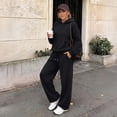 thumbnail image 6 of SUNBS 2 Piece Outfit for Women Lounge Sets Oversized Hoodie Wide Leg Pants Casual Fall Loungewear Sweatsuit, 6 of 9