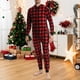 thumbnail image 5 of Disfraz de Onesies Sleephero para adulto para Halloween, pijama rojo a cuadros, 5 of 6