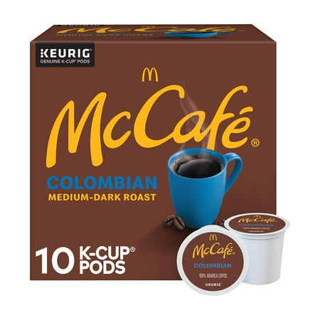 McCafe Colombian Single Serve Coffee Keurig K-Cup Pods 10 Count, 1 Ea, 2 Pack