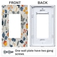 thumbnail image 3 of Yayeee Rocker Switch Wall Plate 1-Gang 4.6"x2.9" Home Decorative Outlet Cover, Acorn Leaves Pattern, 3 of 6