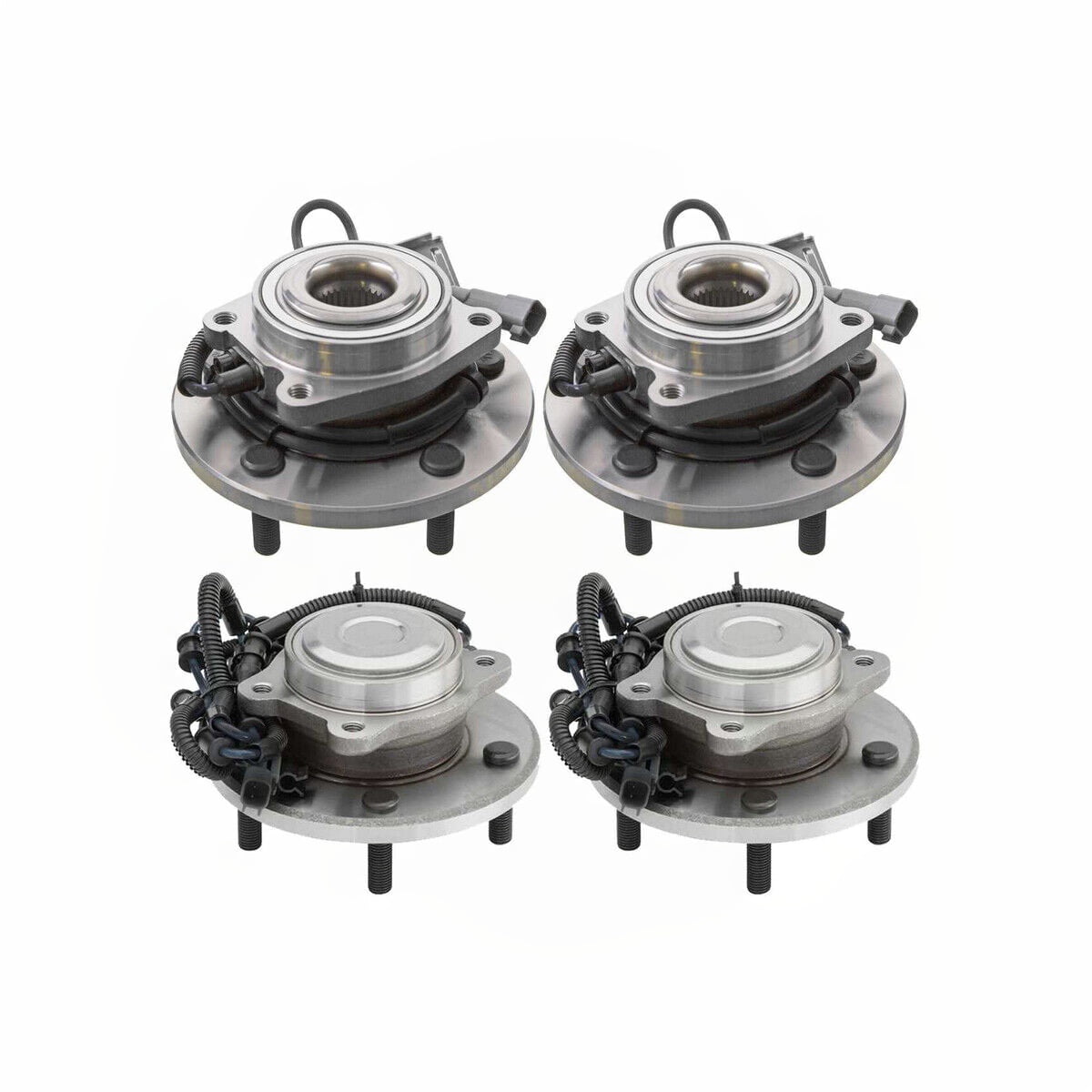 Front & Rear Wheel Bearing Hub Assembly Set of 4 for Chrysler Town