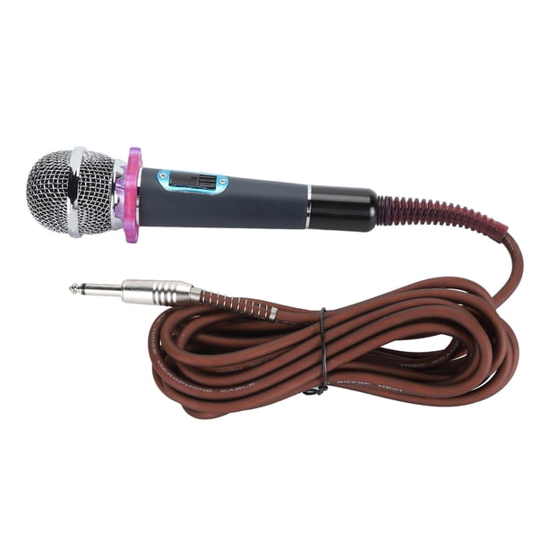 Micrófono, Micrófono de Mano, Micrófono Cardioide Dinámico de Bobina Móvil para Cantar, Interfaz XLR de 3 Pines, Compatible Con Amplificadores de Potencia, Mezcladores,