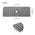 thumbnail image 2 of Unique Bargains 2 Pack Kitchen Sink Splash Guard, 14.5' x 5.3' Faucet Water Catcher Mat for Kitchen Countertop Grey, 2 of 5