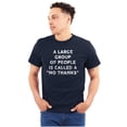 thumbnail image 3 of Funny Group of People No Thanks Joke Plus Size Crewneck Graphic Tee Shirt Brisco Brands 3X, 3 of 6
