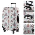 thumbnail image 5 of White Princess Castle Pattern Luggage Cover Fashion Suitcase Cover Baggage Covers Fit 25-28 Inch Luggage (Go Travel), 5 of 5