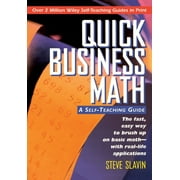 Wiley Self-Teaching Guides Quick Business Math: A Self-Teaching Guide, Book 147, (Paperback)