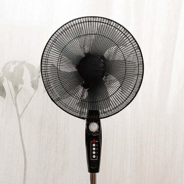 Fan Protective Net, Polyester Fan Cover, Soft Mesh Wind Suppression, Easy Installation, Safe for Children, Prevents Accidents, Suitable for 23-45Cm Fans, Home Safety, Storage-Friendly